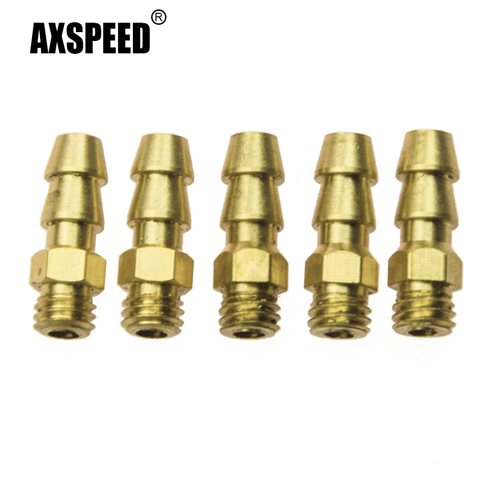 Spoke Nipple Brass - AXSPEED 5/10 sztuk mosiądz M4/M5/M6 gwintowany