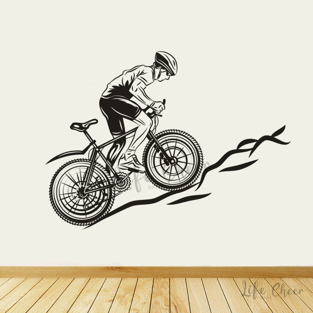 Mountain Biking Europe - Naklejki ścienne na rower górski Wyścigi